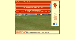 Desktop Screenshot of hayfieldcricketclub.co.uk