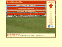 Tablet Screenshot of hayfieldcricketclub.co.uk